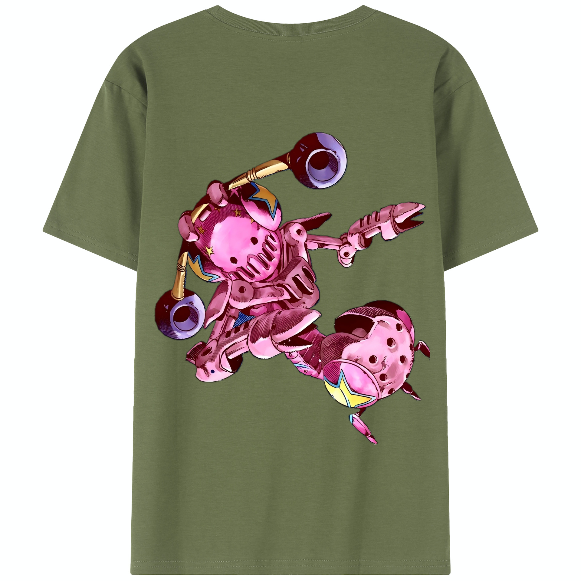 （画像用） ジョジョの奇妙な冒険 ジョナサン?ジョースター JoJo's Bizarre Adventure Jonathan Joestar 綿100％半袖Tシャツ（背面プリント）